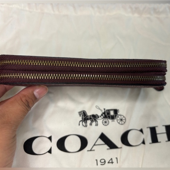 Coach Double Zipper Glitter Wallet Wristlet - Picture 5 of 15